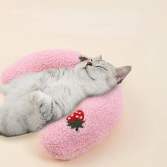 Cat Pillow Pet Cat Dog Sleeping Pillow Soft U-shaped Pillow Cat Toy Pet Toys Pet Supplies аксесуари для котів