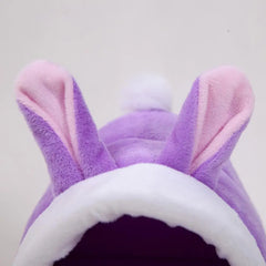 Hamster Nest Provide Warmth Plush Sponge Texture Small Pets Nest Guinea Pig Rabbit Bed House Hideout Washable Hideaway Winter