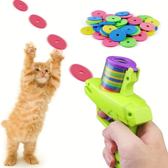 with 15pcs Reusable Soft bullets Pet Hunting Interactive Toy Dog Cat Pet Supplies Funny Cat Toys Creative Turnip Gun