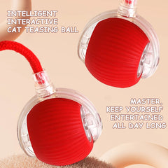 2PC/1PC Cat Interactive Ball Toys Automatic Rolling Ball Rechargeable Self Rotating Ball Fast Rolling Ball for Indoor Cat Kitten