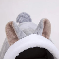 Hamster Nest Provide Warmth Plush Sponge Texture Small Pets Nest Guinea Pig Rabbit Bed House Hideout Washable Hideaway Winter