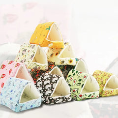 Cute Cartoon Winter Rabbit Squirrel Mini Cage Guinea Pig Nest Small Animal Mice Rat Pet Sleeping Bed Hamster House Warm Soft Mat