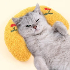 Cat Pillow Pet Cat Dog Sleeping Pillow Soft U-shaped Pillow Cat Toy Pet Toys Pet Supplies аксесуари для котів