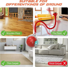 1/2PCS Smart Cat Toys Pet Toys Automatic Rolling Ball Fake Tail Rechargeable Electric Pet Interactive Toy Dog Cat Imitate Mouse