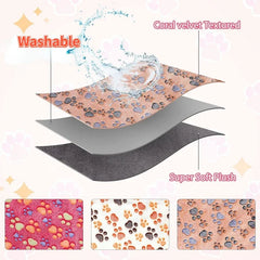 Soft Sleep Mat for Hamster Pet Pee Pad Puppy Kitten Blanket Bed Mat Guinea Pig Plush Mat Bed Small Animal Mat for Rabbit Hamster