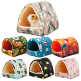 Hamster Nest Winter Warm Soft Mat Hangable Hamster House Small Animal Sleeping Bed Mini Pet Rabbit Squirrel Nest Guinea Pig Nest