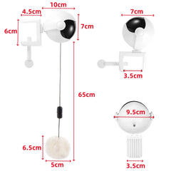 1Pc Fun Lifting Ball Electric Motion Cat Toy With Automatic Retractable Cat Teasing Ball Rotating Interactive Puzzle Pet Toys