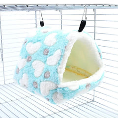 Cute Hamster House Winter Thickening Warm Soft Beds New Bread Small Animal Nest for Hamster Hedgehog Rabbit Pet Accessories 2024