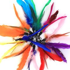 5Pcs Cat Feather Toys Interactive Toys Teaser Refill Replacement Feather with Bell for Kitty Kitten Scratching Exercise Indoor